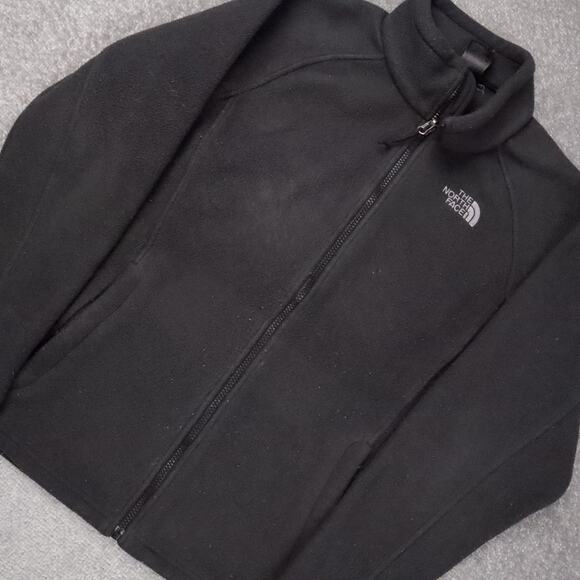 The North Face Womens Fleece Large Black Long Sleeve Full Zip Collared Jacket - Picture 8 of 11